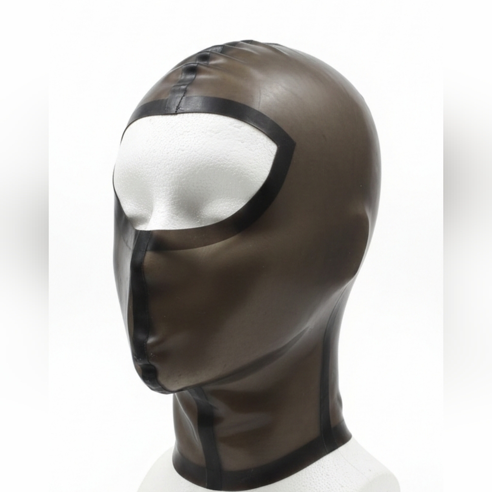 Trans Smoky Latex Hood XS